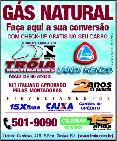 G�s Natural - Propaganda Jornal O Dia - Abril/2001