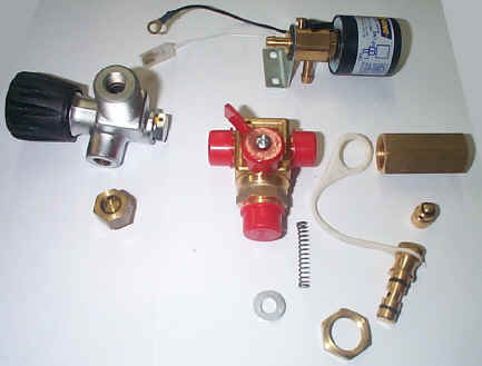 V&aacute;lvulas de Abastecimento, Cilindro e Eletrov&aacute;lvula